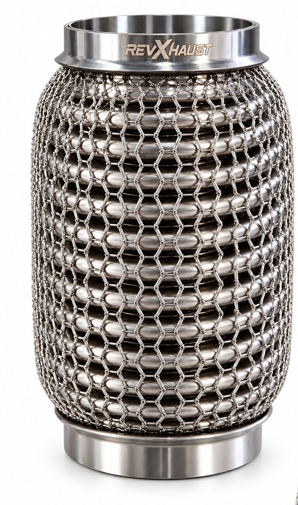 Racord Flexibil Evacuare Performance RevXhaust – Inox, Plasă Metalică Ranforsată - Image 3