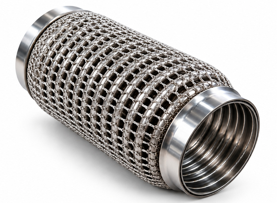 Racord Flexibil Evacuare Performance RevXhaust – Inox, Plasă Metalică Ranforsată
